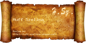 Huff Szelina névjegykártya